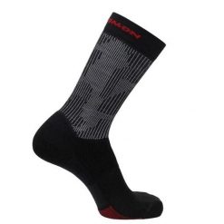 Skarpety sportowe do wędrówek Salomon X Ultra Crew. Czarne skarpetki Salomon, bez wzorów. Za 29.90 zł.