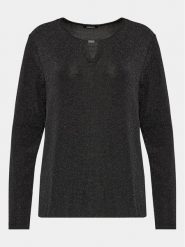 Olsen Bluzka Clara 11104678 Czarny Regular Fit. Czarne bluzki Olsen, bez wzorów, z syntetyku, bez kołnierzyka, bez ramiączek. Za 349.99 zł.