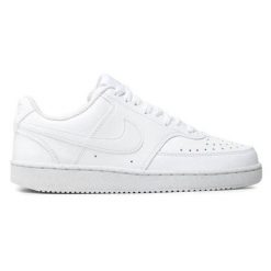 Buty Nike W Court Vision Lo Nn DH3158-100 białe. Białe buty treningowe bez wzorów, ze skóry, bez zapięcia. W wyprzedaży za 475.62 zł.