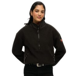 Damski polar 1/2 zip Superdry Active. Czarne bluzy z polaru Superdry, bez wzorów, z polaru. Za 407.10 zł.