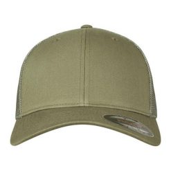 Siatkowa Czapka Z Daszkiem. Brązowe czapki z daszkiem FLEXFIT, bez wzorów, sportowe. Za 67.99 zł.