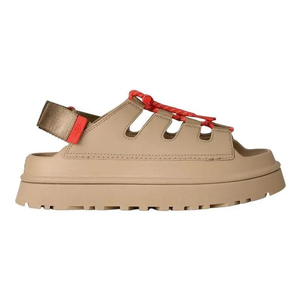 Sandały Ugg Australian W Goldenglow Toggle Damskie. Brązowe sandały UGG, bez wzorów, z materiału, bez obcasa, bez zapięcia. Za 517.70 zł.