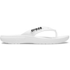 Japonki Dla Dorosłych Crocs Classic Flip. Białe japonki Crocs, bez wzorów, z materiału. Za 97.99 zł.