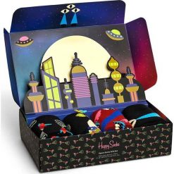 Happy Socks skarpetki 4-Pack damskie. Skarpetki Happy Socks, bez wzorów. Za 179.99 zł.