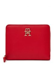 Tommy Hilfiger Mały Portfel Damski Th Logotape Med Za AW0AW17408 Czerwony. Czerwone portfele Tommy Hilfiger, bez wzorów, ze skóry. Za 219.99 zł.