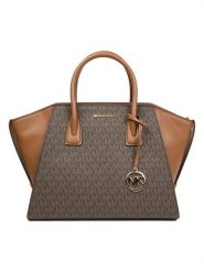 Michael Kors Torebka w kolorze ciemnobrązowym - 43 x 23 x 18 cm rozmiar: onesize. Brązowe torebki klasyczne Michael Kors, bez wzorów, z materiału, przez ramię, bez dodatków. Za 861.99 zł.