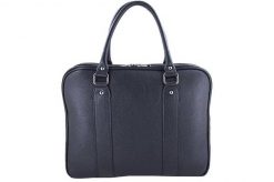 Aktówka skórzana BARBERINI'S czarna 602-1. Czarne aktówki Barberinis, bez wzorów, ze skóry. Za 449.99 zł.