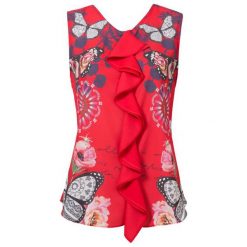 Desigual Top Damski Blus Ginebra Xs Czerwony. Topy marki Desigual. Za 249.00 zł.
