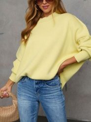 LA Angels Sweter w kolorze żółtym rozmiar: XL. Żółte swetry LA Angels, xl, bez wzorów, bez ramiączek. Za 152.99 zł.
