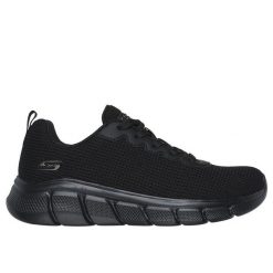 Buty do chodzenia damskie Skechers Bobs Sport B Flex. Czarne buty treningowe Skechers, bez wzorów, z dzianiny, bez zapięcia, trekkingowe. Za 416.00 zł.