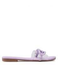 DeeZee Klapki LS5712-03 Fioletowy. Fioletowe klapki DeeZee, bez wzorów, z syntetyku, bez obcasa, bez zapięcia. Za 61.99 zł.