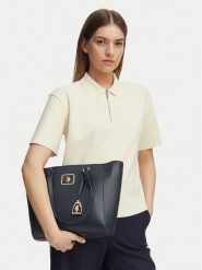 U.S. Polo Assn. Torebka BEUXT8794WVP Granatowy. Niebieskie shopper bag U.S. Polo Assn., bez wzorów, ze skóry, bez dodatków. Za 144.99 zł.