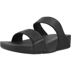 Sandały FITFLOP A4Y 001 Czarny. Czarne sandały FIT FLOP, bez wzorów, z materiału, bez obcasa, bez zapięcia. Za 312.99 zł.