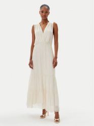Haveone Sukienka letnia AFF-N005 Écru Loose Fit. Sukienki Haveone, s, bez wzorów, z jedwabiu, bez kołnierzyka, bez ramiączek. Za 389.99 zł.