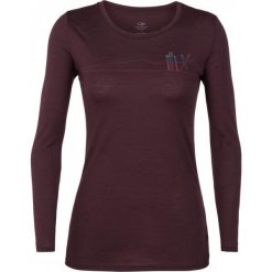 Icebreaker Damski T-Shirt Z Długim Rękawem Tech Lite, Bordowy M. Bielizna termoaktywna damska marki Icebreaker. Za 259.00 zł.