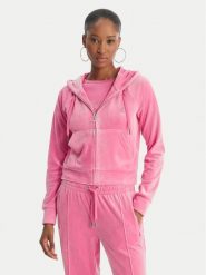 Juicy Couture Bluza Madison JCWAS126326 Różowy Slim Fit. Czerwone bluzy Juicy Couture, l, bez wzorów, z syntetyku, bez kaptura. Za 439.99 zł.
