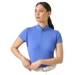 Bielizna podstawowa do jazdy konnej 1/2 zip dla kobiet PS of Sweden Everly Quote. Niebieskia koszule nocne PS OF SWEDEN, bez wzorów, bez ramiączek. Za 306.50 zł.