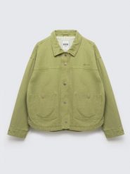 Kurtka damska o twillowym splocie zielona Mbali 301. Zielone kurtki BIG STAR, l, bez wzorów, z bawełny, retro, bez kaptura. Za 299.99 zł.