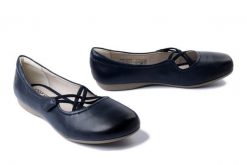 JOSEF SEIBEL 87239 971 530 Fiona 39 ocean, baleriny damskie. Niebieskie baleriny Josef Seibel, bez wzorów, ze skóry, bez obcasa, bez zapięcia. Za 359.90 zł.