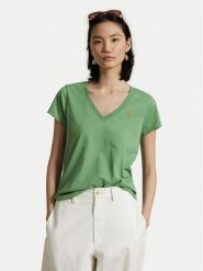 Polo Ralph Lauren T-Shirt 211902403009 Zielony Straight Fit. Zielone t-shirty Polo Ralph Lauren, s, bez wzorów, z bawełny, bez kołnierzyka, bez ramiączek. Za 239.99 zł.