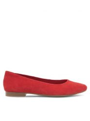 Lasocki Baleriny RST-KAJA-13 Czerwony. Czerwone baleriny Lasocki, bez wzorów, ze skóry, bez obcasa, bez zapięcia. Za 139.99 zł.