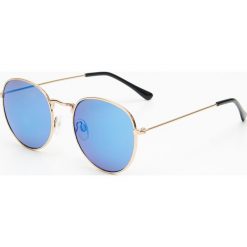 Okulary przeciwsłoneczne - Turkusowy. Okulary przeciwsłoneczne marki Cropp. Za 29.99 zł.
