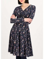 Blutsgeschwister Sukienka "Hot Knot" ze wzorem rozmiar: S. Sukienki Blutsgeschwister, s, bez wzorów, z bawełny, bez kołnierzyka, bez ramiączek, midi, rozkloszowane. Za 143.22 zł.
