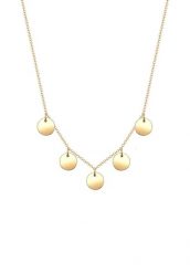 Elli Damskie Koło Geo Minimal w srebrze próby 925 Sterling Silver Naszyjniki 1 ct. Szare naszyjniki Elli, z materiału, srebrne. Za 378.99 zł.