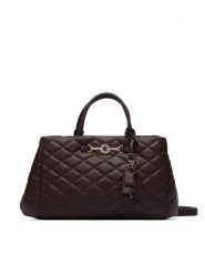 Guess Torebka Frances HWQG22 41060 Brązowy ciemny. Brązowe torebki klasyczne Guess, z aplikacjami, ze skóry, bez dodatków. Za 674.99 zł.