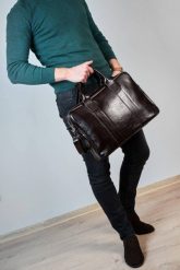 Torba na Laptopa Brødrene R01 Ciemny Brąz. Torby na laptopa bez wzorów, ze skóry. Za 449.00 zł.