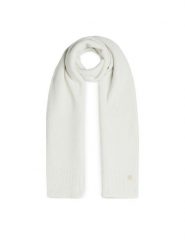 Tommy Hilfiger Szalik Luxe AW0AW16646 Biały. Białe szaliki i kominy Tommy Hilfiger, bez wzorów, z materiału. Za 459.99 zł.