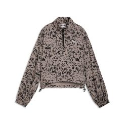 Damska luźna kurtka Essentials z zamkiem 1/2 PUMA. Brązowe kurtki do biegania Puma, bez wzorów, bez kaptura, do biegania. Za 279.00 zł.