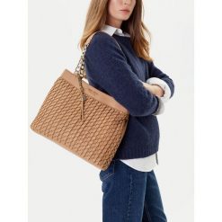 Torebka Nine West. Brązowe torebki klasyczne Nine West, bez wzorów, klasyczne, bez dodatków. Za 299.99 zł.