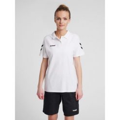 Koszulka tenisowa polo damska Hummel Go Cotton Polo Woman. Białe t-shirty sportowe Hummel, l, bez wzorów, z bawełny, bez ramiączek, tenisowe. Za 53.20 zł.