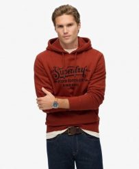Superdry Outdoor Co Relaxed Hoodie – bluza z kapturem w kroju relaxed. Brązowe bluzy Superdry, s, bez wzorów, z bawełny, vintage, bez ramiączek, z kapturem. Za 452.40 zł.