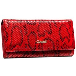 Portfel damski 4U Cavaldi PX28-DNH-BL-RED czerwony. Czerwone portfele 4U Cavaldi, bez wzorów, ze skóry. Za 69.00 zł.