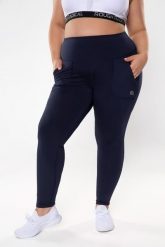 Legginsy fitness damskie Rough Radical Cosy Plus size. Czarne legginsy ROUGH RADICAL, bez wzorów, z dzianiny, sportowe, długie. Za 159.90 zł.