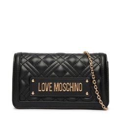 Torebka LOVE MOSCHINO. Czarne kopertówki Love Moschino, bez wzorów, wizytowe, bez dodatków. Za 639.99 zł.