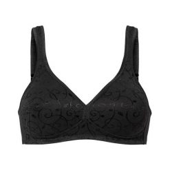 Triumph Biustonosz Elegant Cotton czarny female czarny 75B. Czarne biustonosze sportowe Triumph, bez wzorów, z bawełny. Za 139.00 zł.