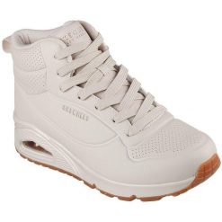 Buty do chodzenia damskie Skechers Stand High. Brązowe buty treningowe Skechers, bez wzorów, z materiału, bez zapięcia, trekkingowe. Za 490.00 zł.
