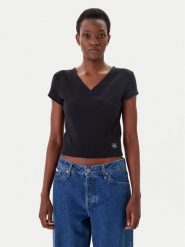Calvin Klein Jeans T-Shirt LV047C910G Czarny Regular Fit. Czarne t-shirty Calvin Klein Jeans, xl, bez wzorów, z bawełny, bez kołnierzyka, bez ramiączek. Za 179.99 zł.