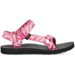 Buty do chodzenia damskie Teva Zappy. Czerwone buty trekkingowe Teva, z materiału, bez zapięcia. Za 376.00 zł.