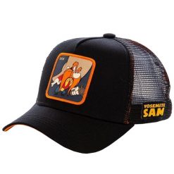 Czapka z daszkiem Capslab Looney Tunes Yosemite Sam Trucker CL/LOO/1/SAM1. Czarne czapki z daszkiem CapsLab, bez wzorów. Za 124.00 zł.