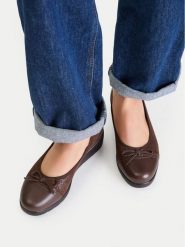 Go Soft Półbuty CEO-EST-2215-03 Brązowy. Brązowe półbuty wsuwane GO SOFT, bez wzorów, ze skóry, bez obcasa, na koturnie. Za 179.99 zł.