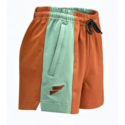 Spodenki boulderingowe dla kobiet. Brązowe szorty FELSENFEST, bez wzorów, z elastanu, wspinaczkowe. Za 219.99 zł.