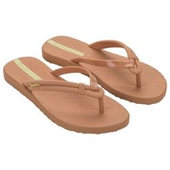 Japonki Ipanema Diversa Ad 27230 BG782 brązowe. Brązowe japonki bez wzorów, z materiału. Za 152.39 zł.