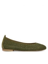 Caprice Baleriny 9-22112-46 Khaki. Brązowe baleriny Caprice, bez wzorów, ze skóry, bez obcasa, bez zapięcia. Za 239.99 zł.