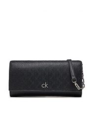Calvin Klein Torebka Ck Daily Wallet Mini Bag_Mono K60K612853 Czarny. Czarne listonoszki Calvin Klein, bez wzorów, ze skóry, bez dodatków. Za 189.99 zł.