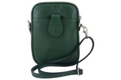 Listonoszka etui skórzane BARBERINI'S c. zielone 887-42. Zielone shopper bag Barberinis, bez wzorów, ze skóry, na ramię, małe, bez dodatków. Za 119.99 zł.