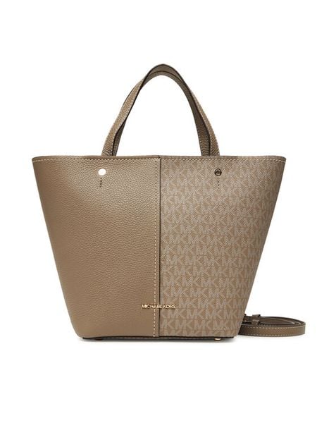 MICHAEL Michael Kors Torebka Flora 30T5GFFT2B Beżowy. Brązowe torebki klasyczne MICHAEL Michael Kors, bez wzorów, ze skóry, bez dodatków. Za 759.99 zł.
